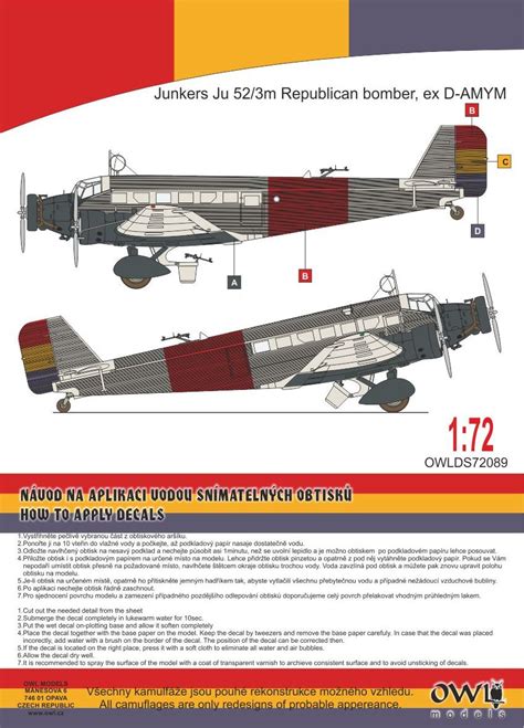 .:OWL decals:. Six shades of the Tante Ju[-52] - 1_72_aircraft_news