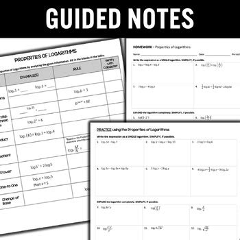 Properties of Logarithms Lesson 的图像结果