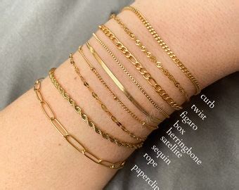 Chain & Link Bracelets - Etsy India