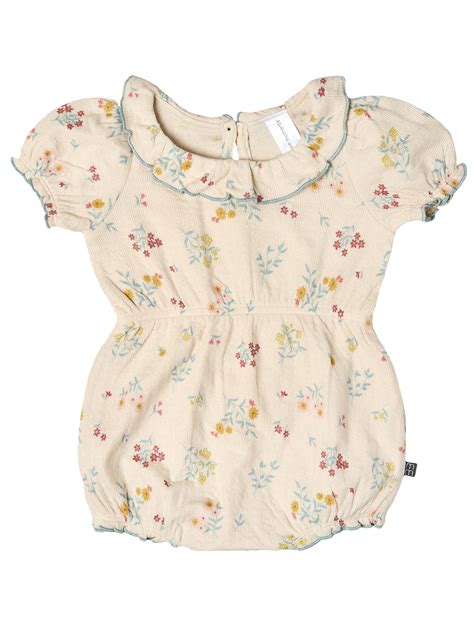 Modern Moments by Gerber Baby Girl Ruffled Bubble Romper, Sizes 0/3 ...