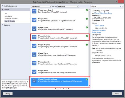 Preview webcam video and take snapshot in WPF using AForge and MVVM ...