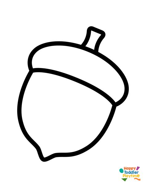 Printable Coloring Acorns Coloring Pages