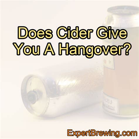 Does Cider Give You A Hangover? – ExpertBrewing.com
