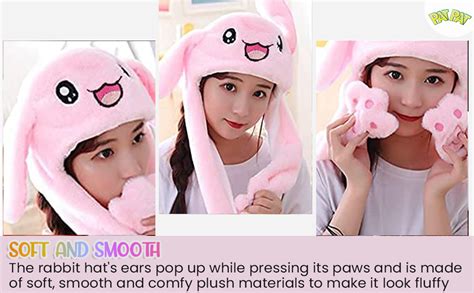 Buy PATPAT® Plush Animal Bunny Dancing Ears Hat, Rabbit Moving Ear ...