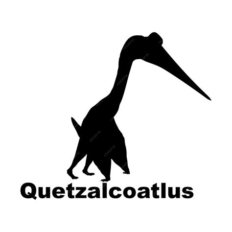 Premium Vector | Dinosaur silhouette dinosaur quetzalcoatlus monogram types of dinosaurs ...