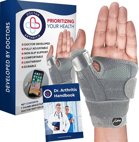 Amazon.com: Dr. Arthritis Thumb Brace, Medical Thumb Splint Right & Left Hand, Wrist, Thumb ...