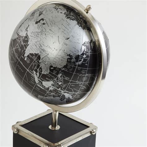 Buy Fiesta Black Printed Globe Table Accent with Wooden Base from Home ...