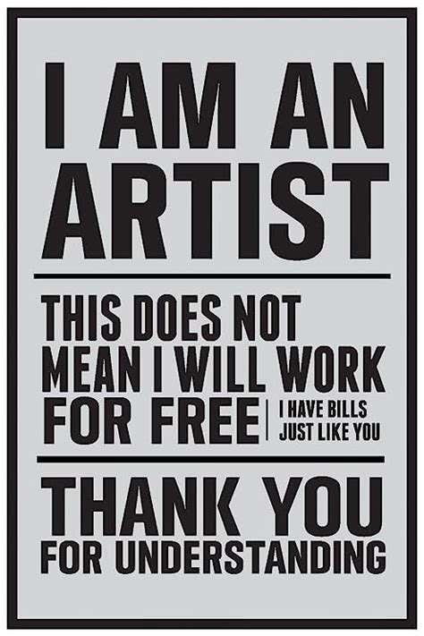 Inephos I am an Artist Quote Poster Art | Motivational Posters For Room ...