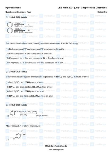 Hydrocarbons Study Notes for JEE Main 2021 - ShareMyNotes | Digital ...