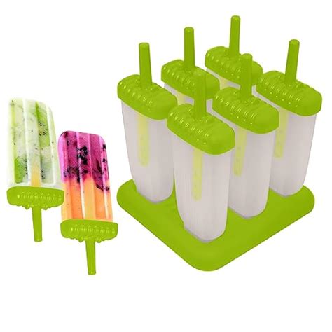 Buy KARP Set Of 6 Plastic Reusable Ice Pop Makers - Homemade Popsicle ...
