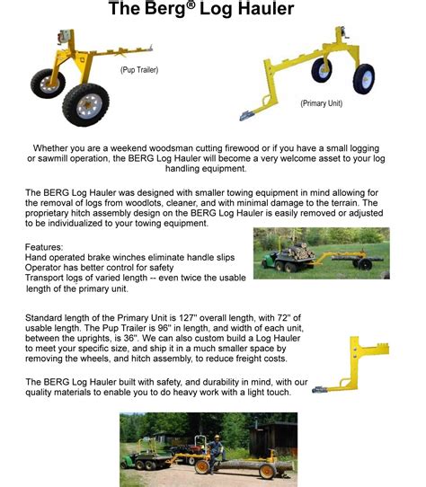 Image result for Log Hauler