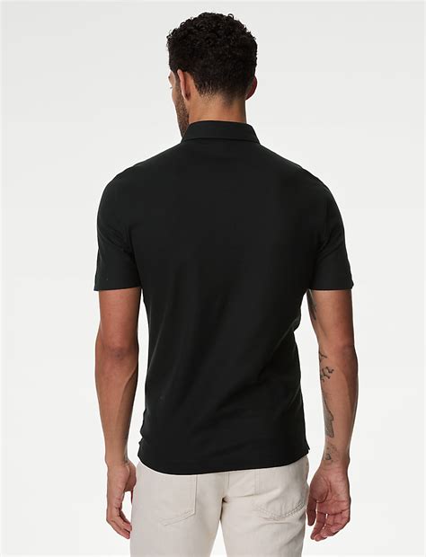 Buy Pure Cotton Micro Pique Polo shirt at Marks & Spencer