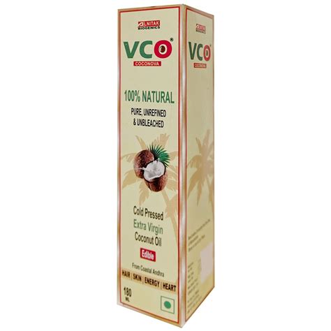 Buy Vco Coconova Virgin Coconut Cold Pressed Oil, 180 ml | 19 Minutes ...