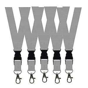 5 Pack Neck Safety Lanyards Detachable Buckle Enhanced Model Hook ...