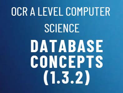 Image result for A Level Database Concepts