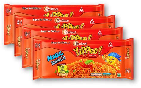 Sunfeast Yippee Noodles Magic Masala 240g (Pack of 4) Unique : Amazon ...