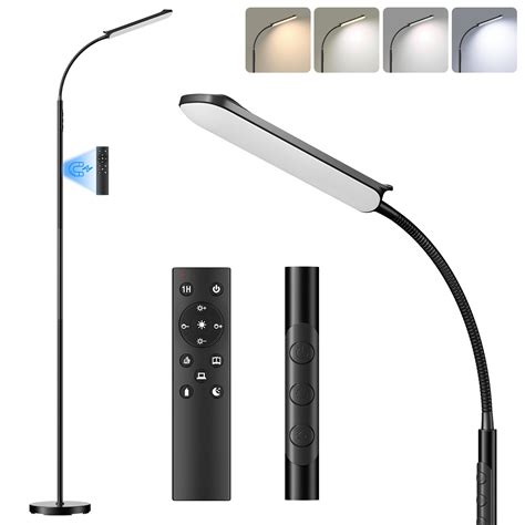 LED Floor Lamp, 18W Super Bright Floor Lamp for Living Room, Eye Caring ...