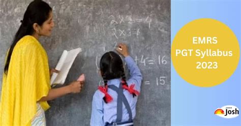 EMRS PGT Syllabus 2023: Download Subject Wise PDF, Check Exam Pattern