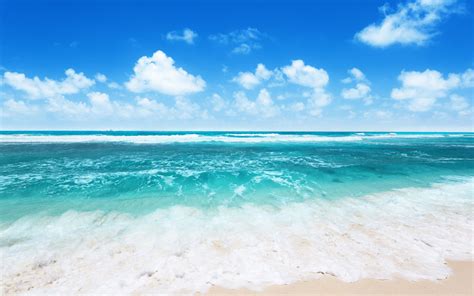 Ocean Waves Wallpaper - WallpaperSafari Strand Wallpaper, Waves ...