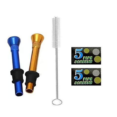Buy PUFF SMART Steel Bong 2 pcs Shooter with 2 Pack Screen, 1 white ...