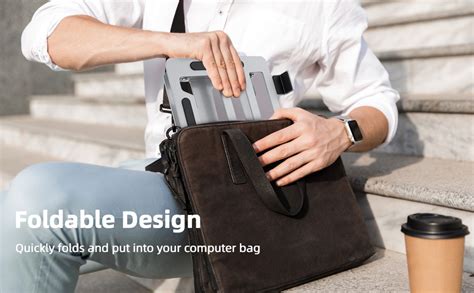 ZORBES® Laptop Stand Laptop Riser Aluminum Folding Laptop Holder for 11 ...