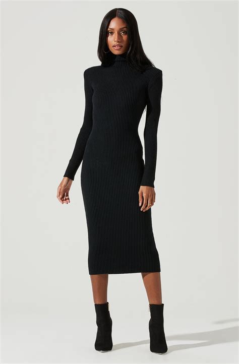 Black Turtleneck Dress