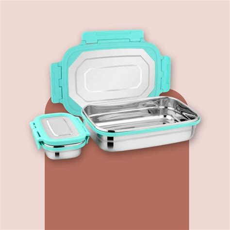 Stainless steel Airtight and Leak Proof Lunch & Tiffin Box for School ...