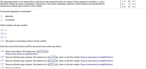 Image result for Augmented Matrix Form