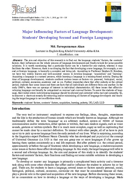 Image result for Factors Influencing Language Development