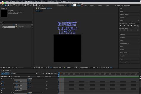 Image result for After Effects Bouncing Letter Tutorial