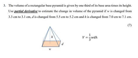 Image result for Volume of Rectangular Base Pyramid