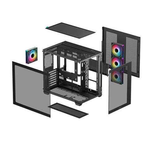Buy DEEPCOOL CG530 4F ARGB ATX Mid Tower Cabinet (Black) | EliteHubs.com