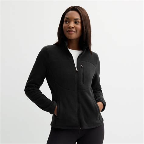 Women's Tek Gear® Fitted Micro Fleece Full Zip Jacket Color: Mineral ...