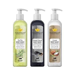 Buy House Of Wellness - Body Wash, Shower Gel (Tea Tree, Charcoal ...