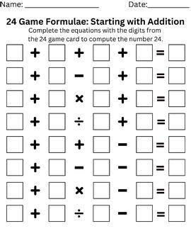 Image result for Math 24 Practice