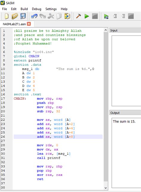 Image result for Assembley Language Code