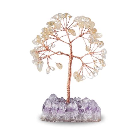 Citrine With Amethyst Cluster Tree
