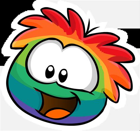 Rainbow Puffle Pin - Club Penguin Encyclopedia