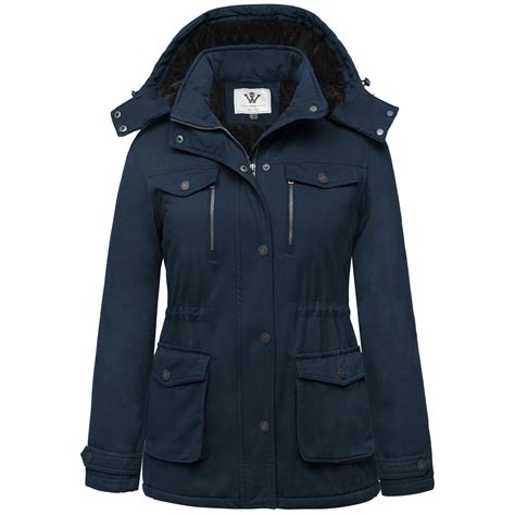 WenVen Women's Winter Coat Warm Puffer Jacket Windproof Hooded Winter ...