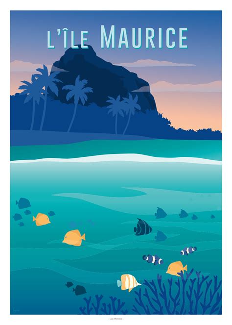 AFFICHE L'Île Maurice - LES AFFICHISTES