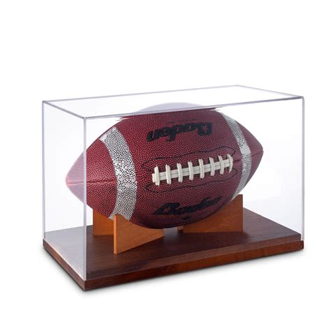 Buy Football Display Case, Acrylic Football Case Display Clear with ...