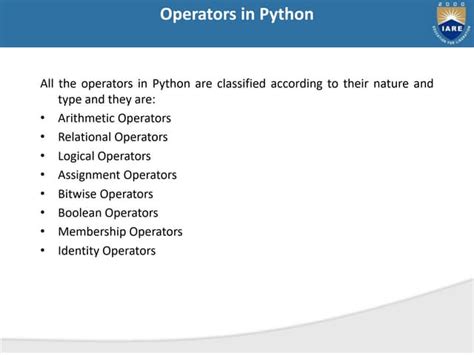 Image result for Python Numeric Operators