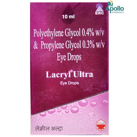 Lacryl Ultra Eye Drops 10 ml Price, Uses, Side Effects, Composition ...