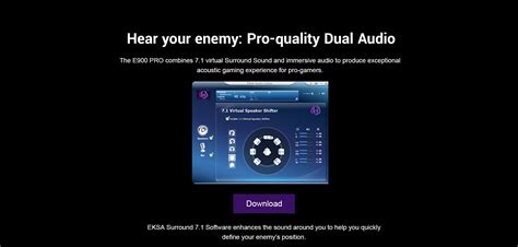 EKSA E900 Pro 7.1 Virtual Surround Sound Gaming Headset – EKSA India