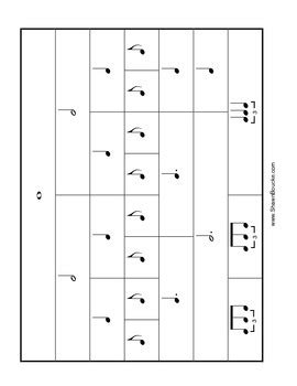 Note & Rest Chart 的图像结果