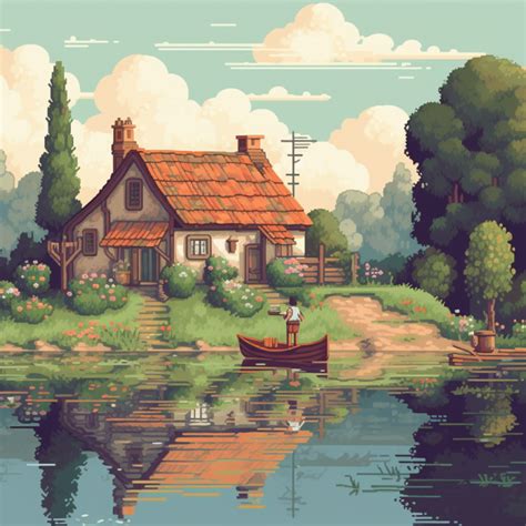 AI pixel art animation - Echoes of Somewhere