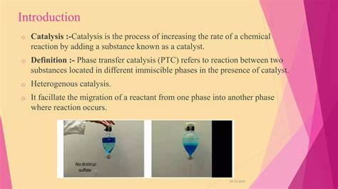 PHASE TRANSFER CATALYSIS [PTC] | PPTX