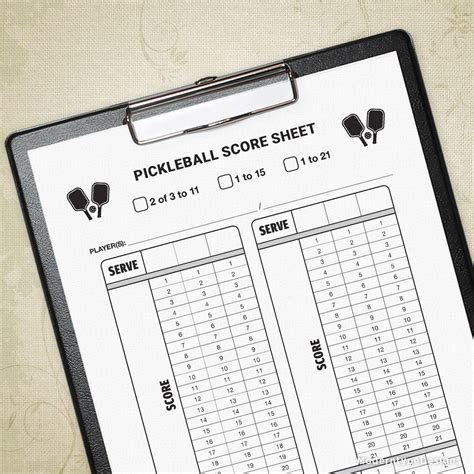 Pickleball Ladder Score Sheet at Zelma Harvey blog