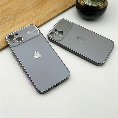 iPhone 15 Series Titanium Backplane Glass Chromatic Lens Shield Case C ...