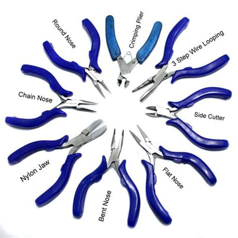 Different Types of Pliers Used In Jewelry Making, Each With Its Own Sp